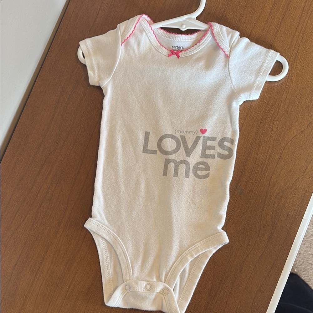 Carter's White 'Mommy Loves Me' Kids One Piece
